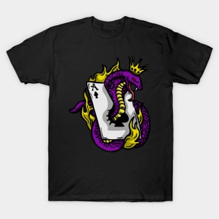 Snake Cobra Fire Purple Yellow T-Shirt